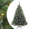 vidaXL Kunstigt juletr&aelig; med 150 LED'er Gr&oslash;n 150 cm PE og PVC