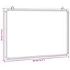 vidaXL magnetisk whiteboard 40x30x1,7 cm aluminium
