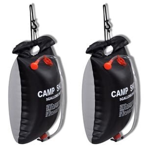 Camp Shower solopvarmede campingbrusere 2 stk. 20 l