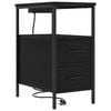 vidaXL Natskab Sort eg 30 x 48 x 61 cm Konstrueret tr&aelig;