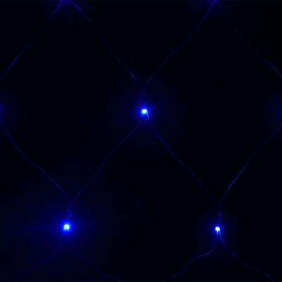 vidaXL lysnet 3x3 m 306 LED'er inde/ude blåt lys