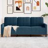 vidaXL 3-personers sofa 180 cm velour bl&aring;