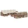 vidaXL Havesofa S&aelig;t 11 stk. Beige og cremehvid polyrattan