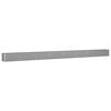 vidaXL Plantekasse Lysegr&aring; 770 x 50 x 45 cm Galvaniseret st&aring;l