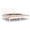 vidaXL sengestel 180x200 cm Super King massivt fyrretr&aelig; hvid