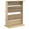 vidaXL Magasin Rack Sonoma eg 70 x 41 x 96 cm Konstrueret tr&aelig;