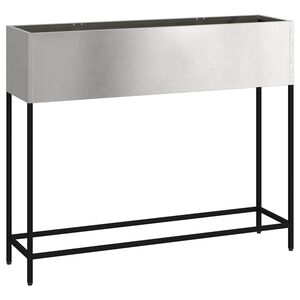 vidaXL H&aelig;vet haveplante S&oslash;lv 100 x 26 x 82 cm Rustfrit st&aring;l