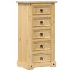 vidaXL sengebord Corona 53x39x103 cm massivt fyrretr&aelig;
