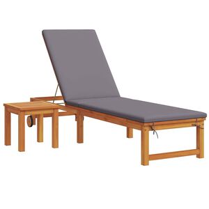 vidaXL Solstol 2 pcs Brun Massivt Akacietr&aelig;