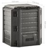 vidaXL kompostbeholder 380 l sort
