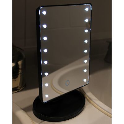 United Entertainment spejl med LED-lys sort