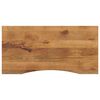 vidaXL bordplade med kurvet form 110x50x2,5 cm ru massivt mangotr&aelig;