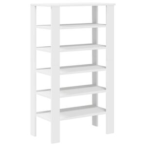 vidaXL skoreol 61x32x105 cm konstrueret tr&aelig; hvid
