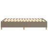 vidaXL Boxspring sengeramme Taupe 120x200 cm Stof