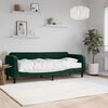 vidaXL daybed med madras 80x200 cm velour m&oslash;rkegr&oslash;n