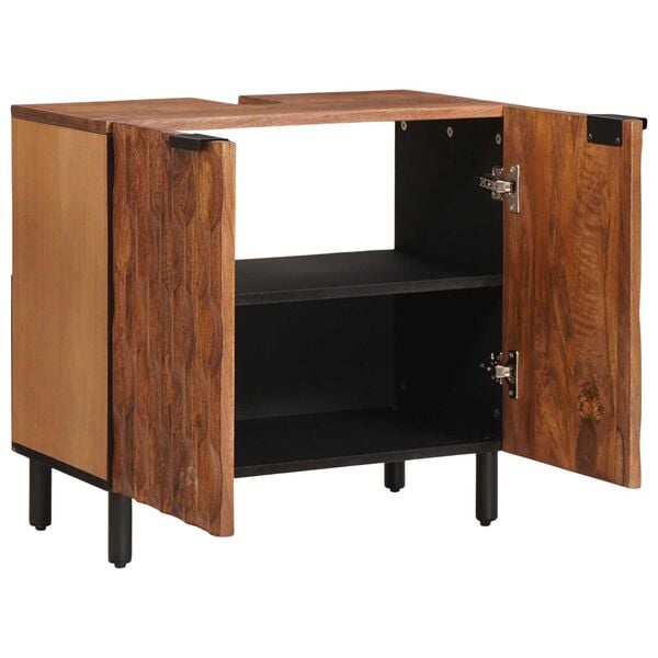 vidaXL Badev&aelig;relsesskabsunder Brun 62 x 33 x 58 cm Massivt mangotr&aelig;