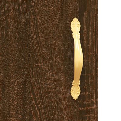 vidaXL højskab 69,5x34x180 cm konstrueret træ brun egetræsfarve