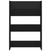 vidaXL v&aelig;gh&aelig;ngte skoreoler 2 stk. 60x18x90 cm konstrueret tr&aelig; sort