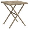 vidaXL liggestole 2 stk. med bord polyrattan beige