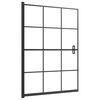 vidaXL bruseafsk&aelig;rmning 100x140 cm sikkerhedsglas sort