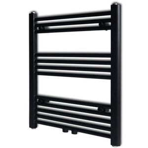 vidaXL h&aring;ndkl&aelig;deradiator 600x764 mm centralvarme lige sort