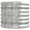 vidaXL plantekasse 224x40x36 cm galvaniseret stål sølvfarvet