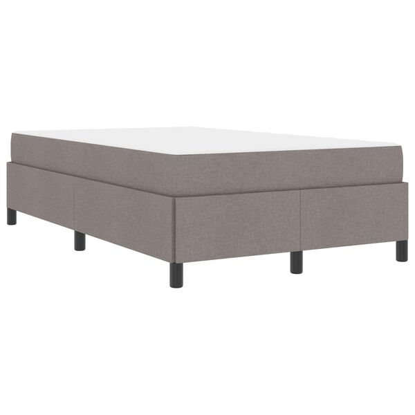 vidaXL Box spring seng Gr&aring;brun 120 x 200 cm Stof
