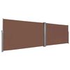 vidaXL sammenrullelig sidemarkise 160 x 600 cm brun
