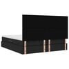 vidaXL Opbevaringsseng med madras Sort 200 x 200 cm Faux l&aelig;der