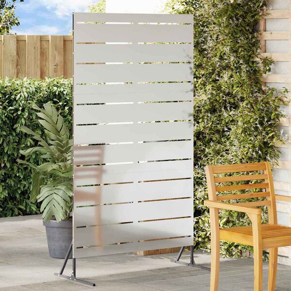 vidaXL Privatlivssk&aelig;rm Gr&aring; 100 x 50 x 180 cm St&aring;l