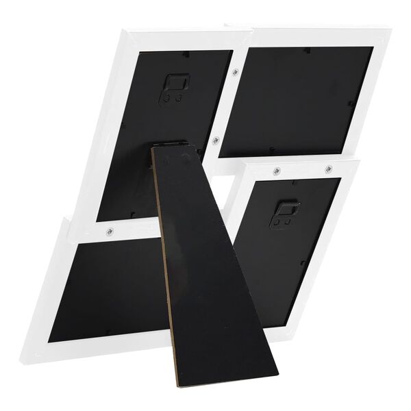 vidaXL billedramme til 4x(13x18 cm) billeder MDF hvid