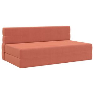 vidaXL Samlebar Sofa Seng R&oslash;d orange 152 x 86,5 x 60 cm Stof