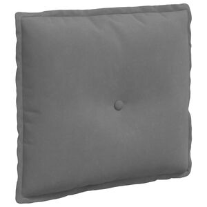 vidaXL Rygpude M&oslash;rkegr&aring; 50 x 45 cm Mikrofiberstof