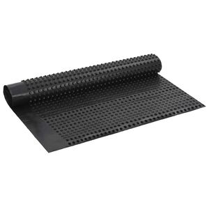vidaXL Dimpled Dr&aelig;nplade Sort 1 x 10 m HDPE