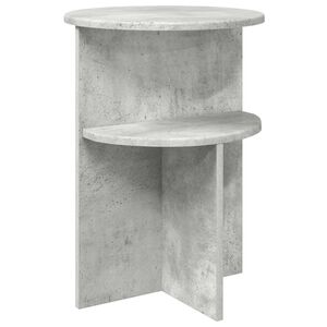 vidaXL Sidebord med opbevaring Betongr&aring; &Oslash; 39,5 x 55 cm Konstrueret tr&aelig;