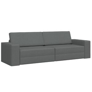 vidaXL Sovesofa M&oslash;rkegr&aring; 245 x 78 x 77 cm Stof