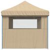 vidaXL Party Tent Beige 279 x 410 x 315 cm Oxford stof