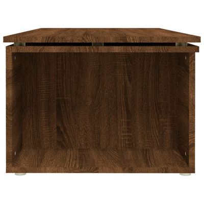 vidaXL sofabord 150x50x35 cm konstrueret træ brun egetræsfarve
