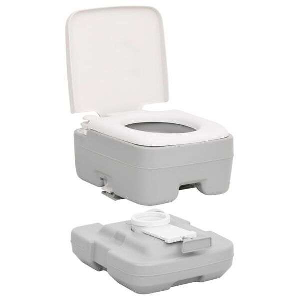 vidaXL transportabelt campingtoilet og vandbeholder