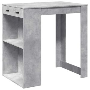 vidaXL barbord 102x70x103,5 cm konstrueret tr&aelig; betongr&aring;