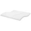 vidaXL skummadras 200x200 cm 7 zoner h&aring;rdhed 20 ILD hvid