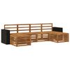 vidaXL Sofas&aelig;t 6 pcs Naturfarvet Massivt Akacietr&aelig;