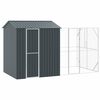 vidaXL Fuglebur Antracit 418 x 210 x 247 cm Galvaniseret st&aring;l