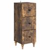 vidaXL Skuffeskab 33 x 34,5 x 90 cm Konstrueret tr&aelig; R&oslash;get eg