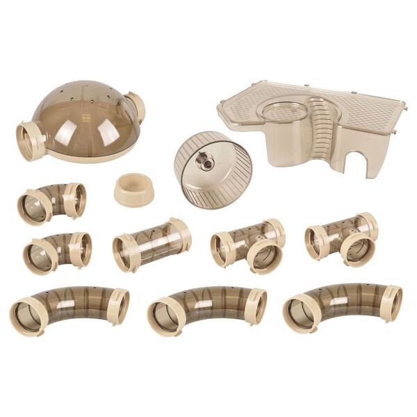 FLAMINGO hamsterbur Figo 58x38x40 cm sort og brun