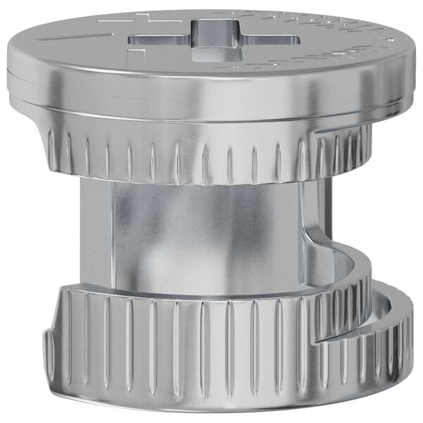 vidaXL Kam L&aring;s Skruer 12 pcs S&oslash;lv 12 x 10 mm Metal