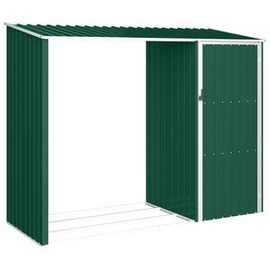 vidaXL br&aelig;ndeskur 245x98x159 cm galvaniseret st&aring;l gr&oslash;n