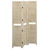 vidaXL 3-panels rumdeler 105x165 cm massivt kejsertr&aelig;