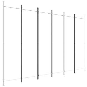 vidaXL 6-panels rumdeler 300x200 cm stof hvid