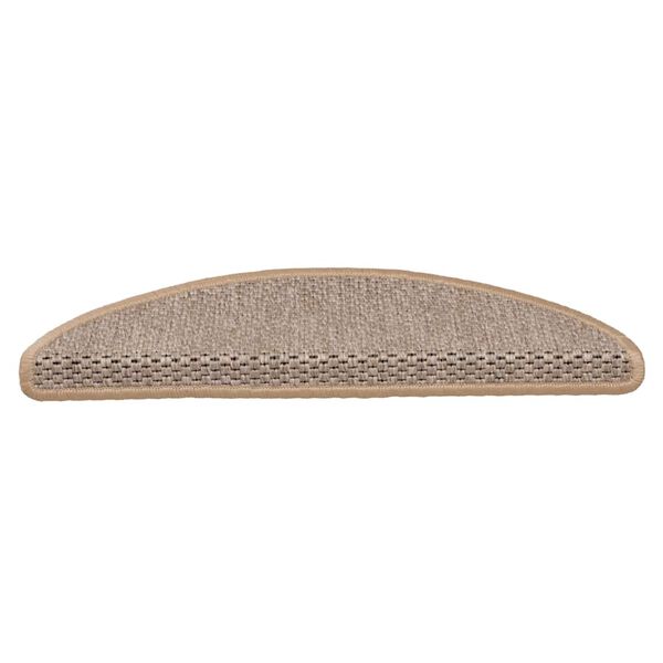 vidaXL selvkl&aelig;bende trappem&aring;tter 30stk. 56x17x3cm sisal-look lys beige